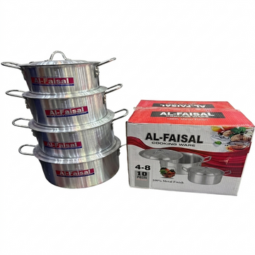 Al Faisal Cookware Set 4Pcs 6/9