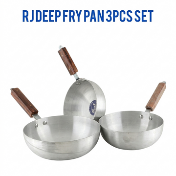 Rj Deep Fry Pan 3Pcs Set