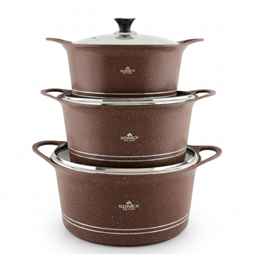 Glory Mega Cooking Set 8Pcs Brown