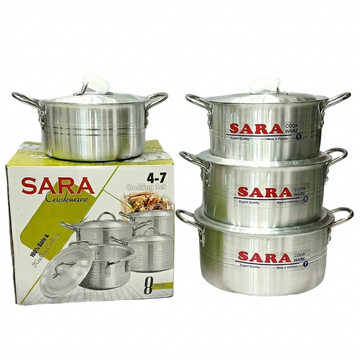 Sara Heavy Cooking Set 4Pcs 4/7